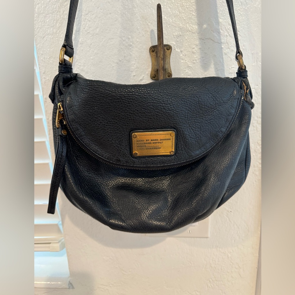 Marc by Marc Jacobs Natasha black leather crossbody bag